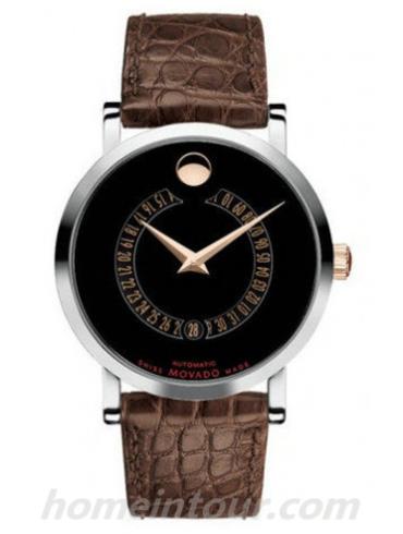 摩凡陀0606399男表瑞红系列-棕色表带/表径42mm