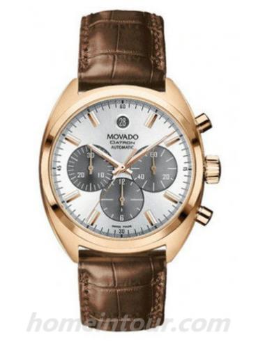 摩凡陀0606377男表-棕色表带/表径40mm