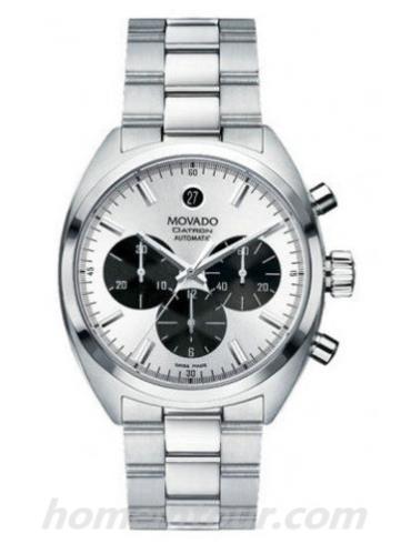 摩凡陀0606365男表-银色表带/表径40mm