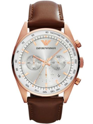 阿玛尼AR5995男表时尚男表系列-棕色表带/表径43mm