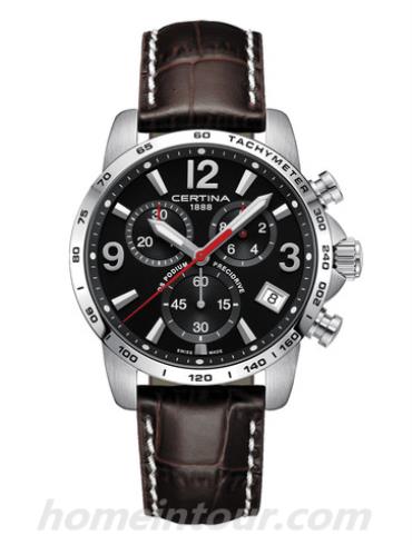 雪铁纳C034.417.16.057.00男表冠军系列-黑色表带/表径41mm