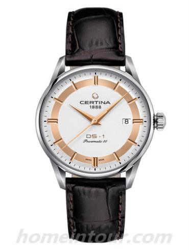 雪铁纳C029.807.16.031.60男表喜马拉雅系列-棕色表带/表径40mm