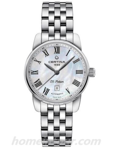 雪铁纳C001.007.11.113.00女表DS系列-银色表带/表径29mm