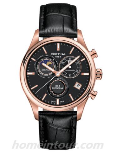 雪铁纳C033.450.36.051.00男表DS系列-黑色表带/表径42mm