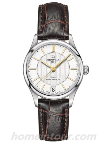 雪铁纳C033.207.16.031.00女表智能系列-深棕色表带/表径31.5mm