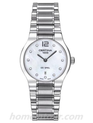 雪铁纳C012.209.11.116.00女表雅致系列-银色表带/表径30mm