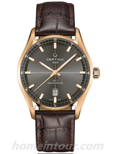 雪铁纳C029.407.36.081.00男表喜马拉雅系列-深棕色表带/表径40mm