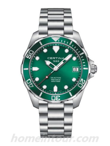 雪铁纳C032.410.11.091.00男表动能系列-银色表带/表径41mm