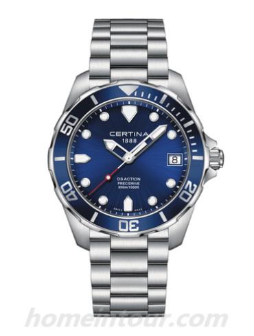 雪铁纳C032.410.11.041.00男表动能系列-银色表带/表径41mm