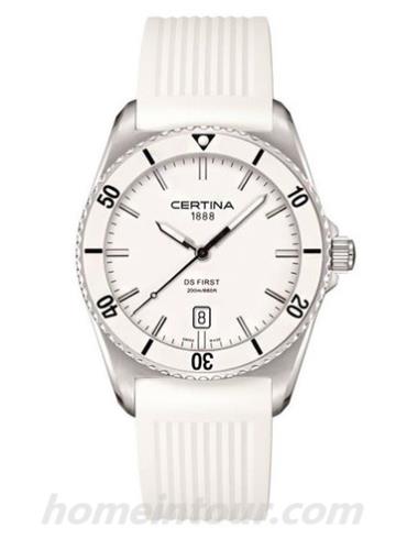 雪铁纳C014.410.17.011.00男表雪铁纳经典系列-白色表带/表径41mm