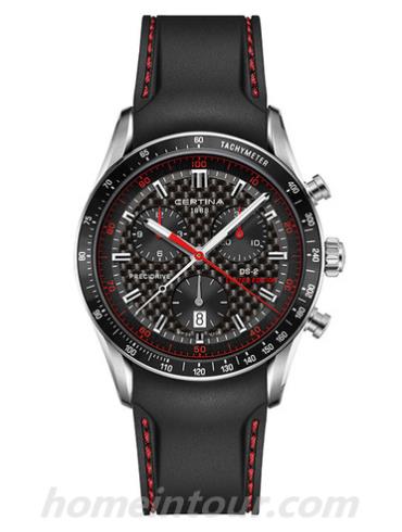 雪铁纳C024.447.17.051.10男表DS-2极速系列-黑色表带/表径41mm