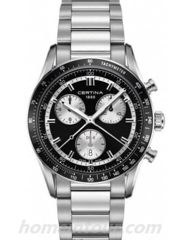 雪铁纳C024.447.11.051.00男表DS-2极速系列-银色表带/表径41mm