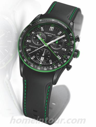 雪铁纳C024.447.17.051.22男表DS-2极速系列-黑色表带/表径41mm