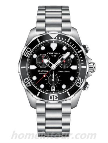 雪铁纳C032.417.11.051.00男表动能系列-银色表带/表径43mm