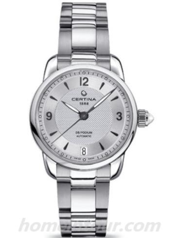 雪铁纳C025.207.11.037.00女表冠军系列-银色表带/表径&#8211;