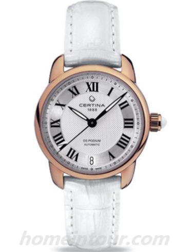 雪铁纳C025.207.36.038.00女表冠军系列-白色表带/表径32.5mm