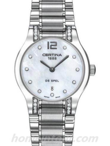 雪铁纳C012.209.61.116.00女表雅致系列-银灰相间表带/表径30mm