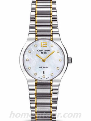 雪铁纳C012.209.22.116.00女表雅致系列-间金表带/表径30mm