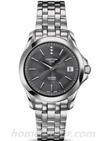 雪铁纳C004.210.44.086.00女表至尊系列-银色表带/表径32mm