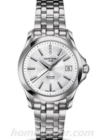 雪铁纳C004.210.44.036.00女表至尊系列-银色表带/表径32mm