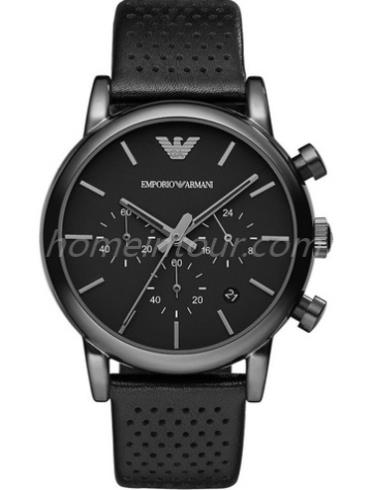 阿玛尼AR1737男表时尚男表系列-黑色表带/表径40mm