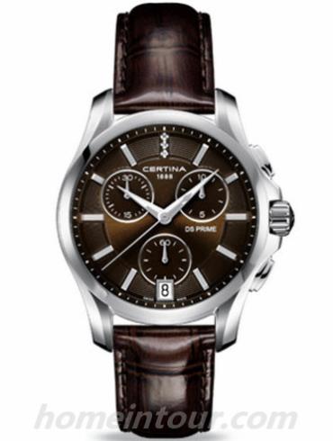 雪铁纳C004.217.16.296.00女表至尊系列-棕色表带/表径39mm