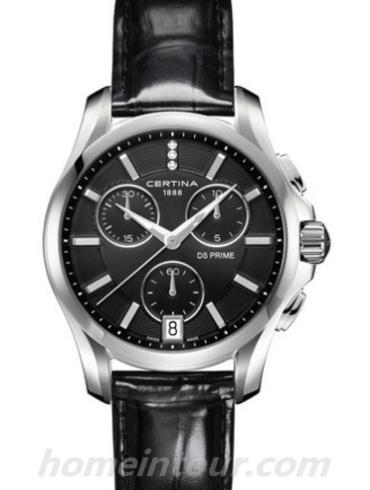 雪铁纳C004.217.16.056.00女表至尊系列-黑色表带/表径39mm