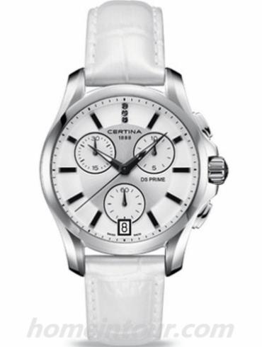 雪铁纳C004.217.16.036.00女表至尊系列-白色表带/表径39mm