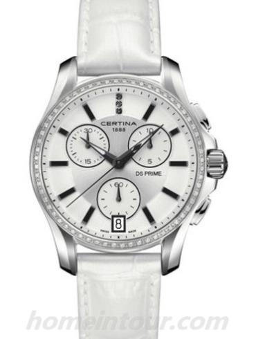 雪铁纳C004.217.66.036.00女表至尊系列-白色表带/表径39mm