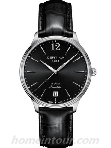 雪铁纳C021.810.16.057.00女表DS Dream系列-黑色表带/表径38mm