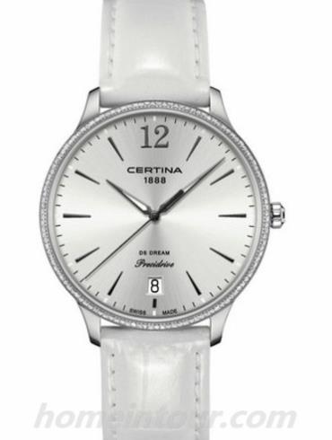 雪铁纳C021.810.66.037.00女表DS Dream系列-白色表带/表径38mm