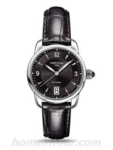 雪铁纳C025.210.16.057.00女表冠军系列-黑色表带/表径32.5mm