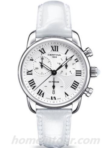 雪铁纳C025.217.16.018.01女表冠军系列-白色表带/表径34.5mm