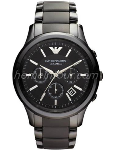 阿玛尼AR1452男表时尚男表系列-黑色表带/表径44mm