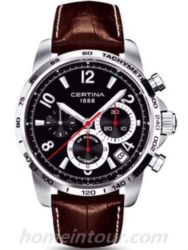 雪铁纳C001.614.16.057.00男表冠军系列-棕色表带/表径44mm