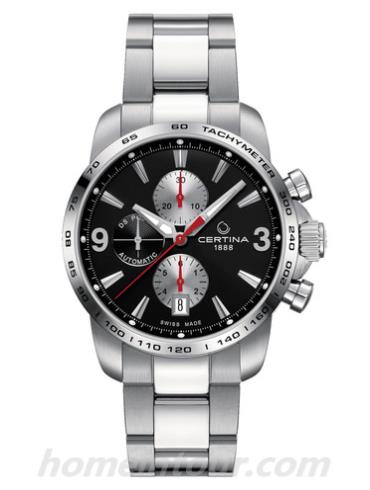 雪铁纳C001.427.11.057.01男表冠军系列-银色表带/表径42mm