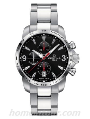 雪铁纳C001.427.11.057.00男表冠军系列-银色表带/表径42mm