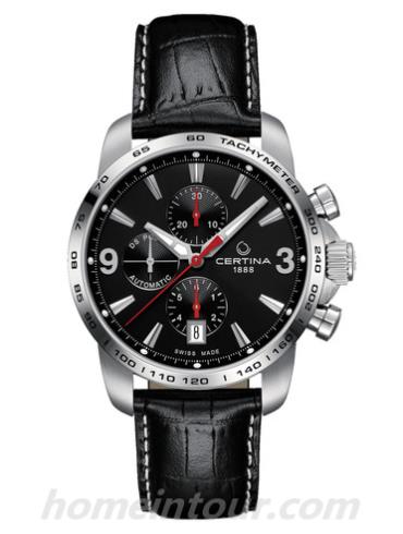 雪铁纳C001.427.16.057.00男表冠军系列-黑色表带/表径42mm