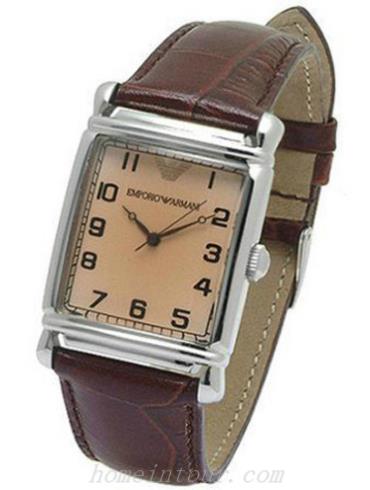 阿玛尼AR0203男表时尚男表系列-棕色表带/表径&#8211;