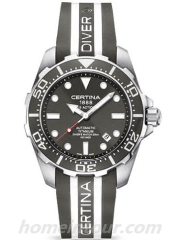 雪铁纳C013.407.47.081.01男表动能系列-银灰白相间表带/表径43.2mm