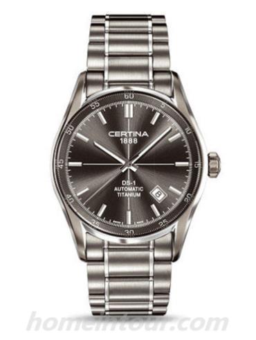 雪铁纳C006.407.44.081.00男表喜马拉雅系列-银灰色表带/表径39mm