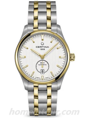 雪铁纳C022.428.22.031.00男表臻选系列-间金色表带/表径40mm