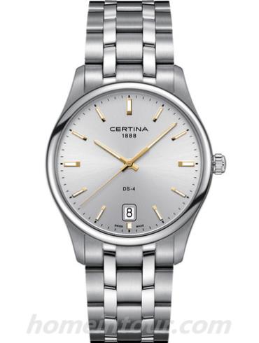 雪铁纳C022.610.11.031.01男表臻选系列-银白相间表带/表径40mm