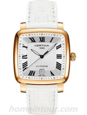 雪铁纳C025.510.36.033.00男表冠军系列-白色表带/表径38.3mm