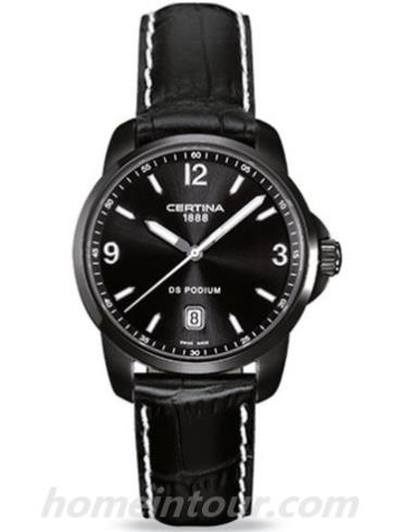 雪铁纳C001.410.16.057.02男表冠军系列-黑色表带/表径38mm