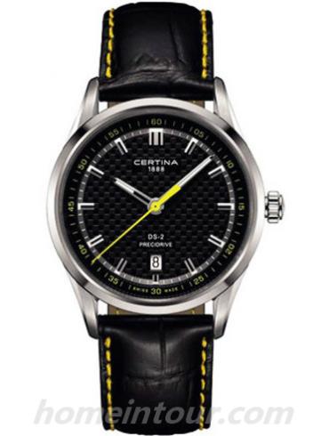 雪铁纳C024.410.16.051.01男表DS-2极速系列-黑色表带/表径40mm