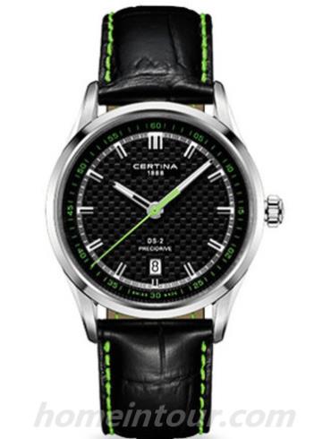 雪铁纳C024.410.16.051.02男表DS-2极速系列-黑色表带/表径40mm