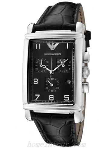 阿玛尼AR0292男表时尚男表系列-黑色表带/表径&#8211;