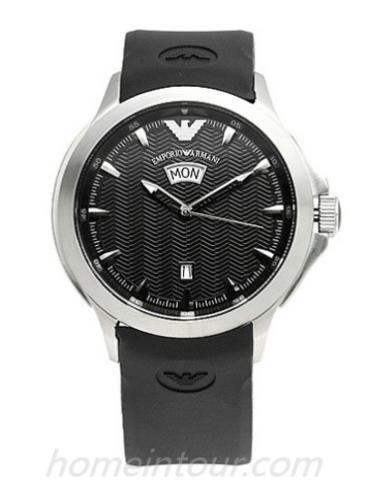 阿玛尼AR0631男表时尚男表系列-黑色表带/表径&#8211;