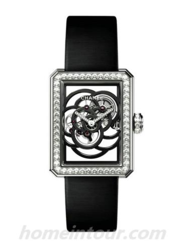 香奈儿H5251女表PREMIèRE系列-黑色表带/表径28.5 x 37mm